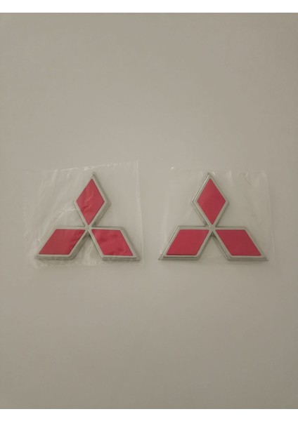 Mitsubishi L300 Ön ve Arka Arma Logo 7.5cm Mitsubishi L300 Ön Panjur Arka Bagaj Arması Amblemi Logo