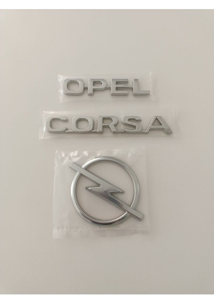 Opel Corsa Bagaj Yazısı Corsa Arka Bagaj Arması 1997-2000 Opel Corsa B Yazı Corsa Arma 3lü Set