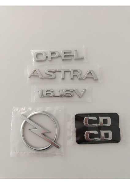 Opel Astra 1.616V Bagaj Yazısı Astra Arka Bagaj Arması CD Kapı Çıtası Yazısı Seti Astra G Arka Arma