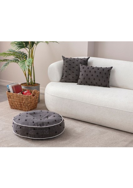 Home Çok Amaçlı Puantiyeli Keten Yer Bahçe Minderi Fermuarlı Iç Dolgulu Yıkanabilir 60 x 60 fırsatları