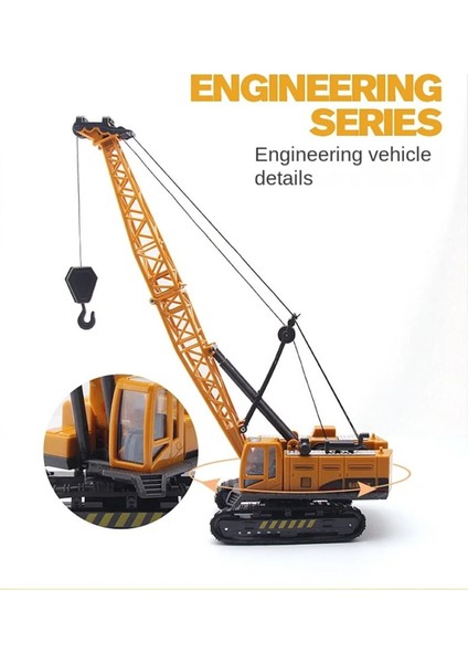 Inşaat Araçları Oyuncak Büyük Vinç Dozer Kepçe Slindir Forklift Kar Küreyici 5 Li Set fiyatları