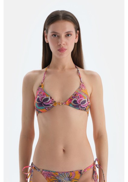Mor Üçgen Küçük Bikini Üst
