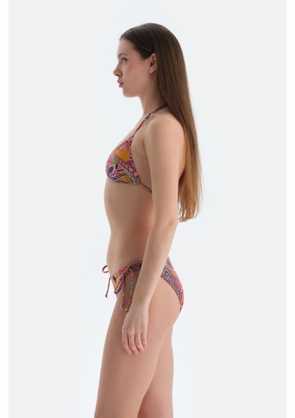 Mor Üçgen Küçük Bikini Üst