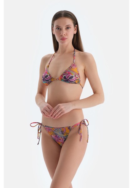 Mor Üçgen Küçük Bikini Üst