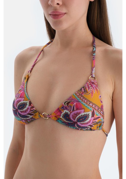 Mor Üçgen Küçük Bikini Üst