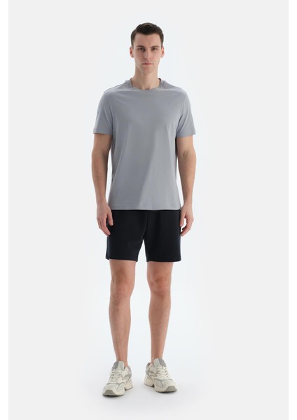 Siyah Erkek Modal Karışımlı Şort