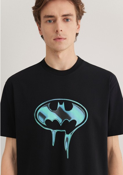 Batman Baskılı Siyah Tişört 0612566-900 indirimleri