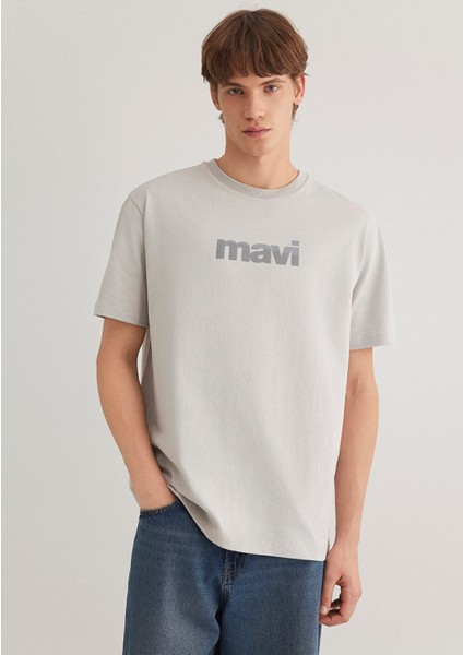 Mavi Logo Sırt Baskılı Gri Tişört 0612522-70074 fiyatları