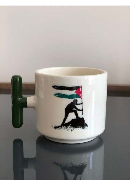Filistin Tasarımlı Baskılı T Kupa Bardak , Gazze T Kupa Bardak , Küdüs Kupa Bardağı,