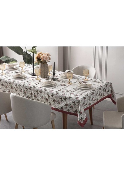 Home Kokina Serisi Salon Yemek Masası Takımı Duck Keten - Masa ÖRTÜSÜ,RUNNER,6AMERIKANSERVIS,6KUMAŞPEÇETE indirimleri