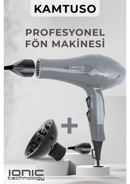 Vigolu Iyonik Profesyonel Siyah Fön Makinesi Saç Kurutma Profesyonel Saç Kurutma Makinesi 2500WATT