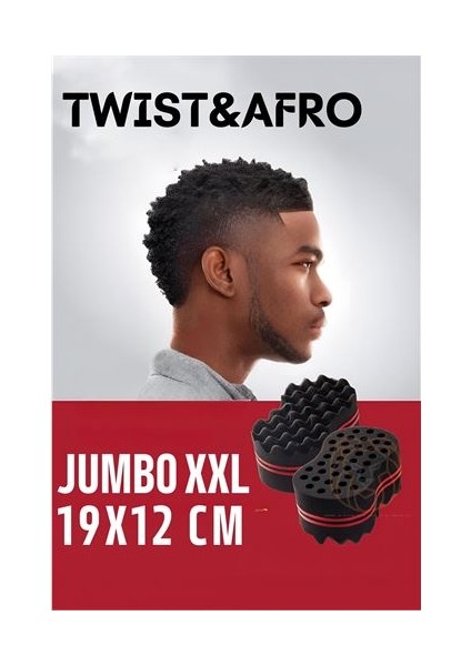 Afro Twist Saç Süngeri Jumbo 19 cm