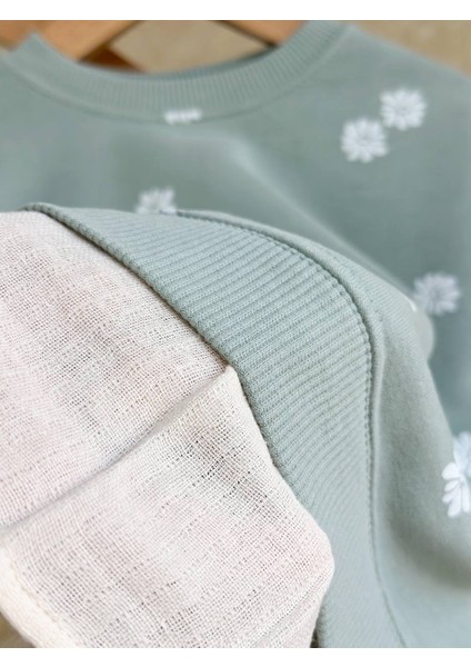 Kız Çocuk Sweatshirt ve Fitilli Taytlı Takım modelleri