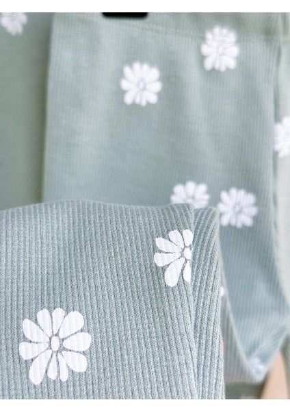 Kız Çocuk Sweatshirt ve Fitilli Taytlı Takım fırsatları