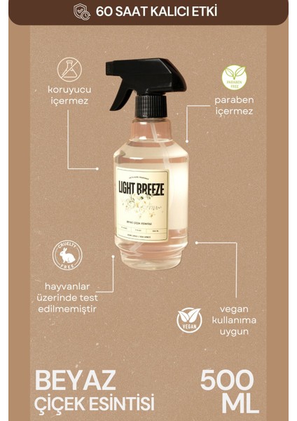Home Premium Beyaz Çiçek Esintisi Sprey Oda Ortam Ofis Kokusu - 500 ml modelleri