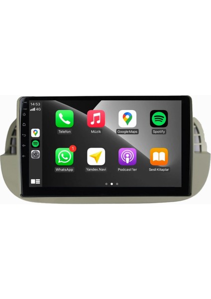 Fiat 500C 2011-2015 8+128 GB 4K OLED Andorid Multimedya