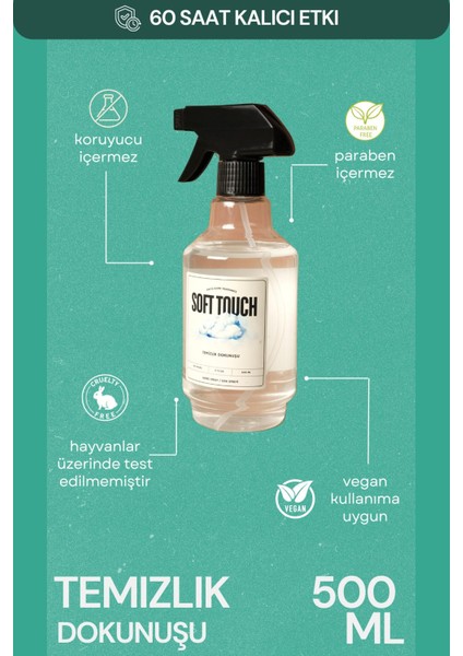 Home Premium Temizlik Dokunuşu Sprey Oda Ortam Ofis Kokusu - 500 ml