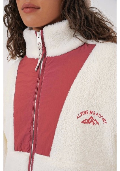 5194 Peluş Mont Ceket Kiremit