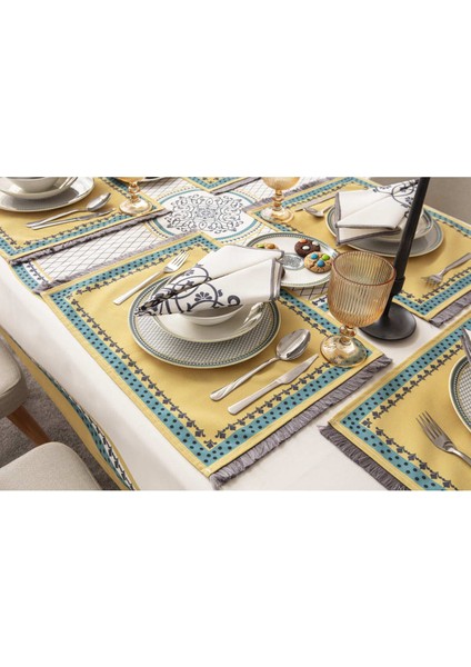 Home Safran Harmonia Premium Serisi Duck Keten Amerikan Servisi 40 x 50