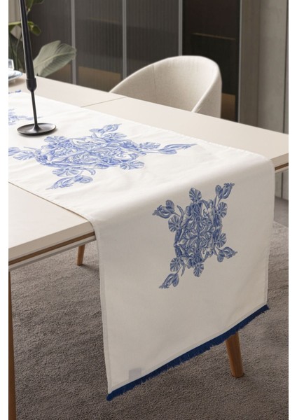Home Royal Elegance Premium Serisi Duck Keten Runner Leke Tutmaz 45 x 140
