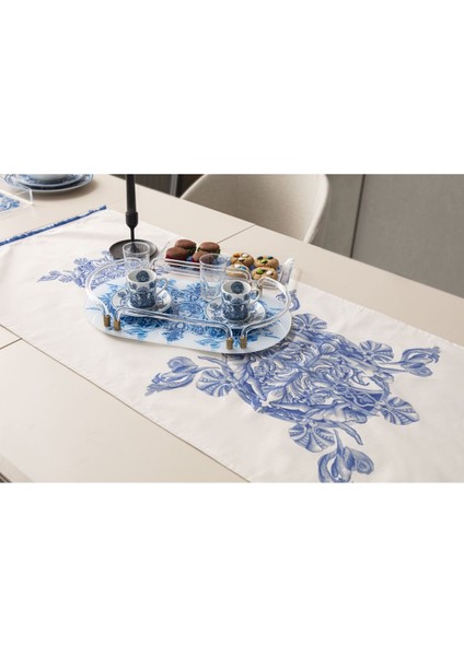 Home Royal Elegance Premium Serisi Duck Keten Runner Leke Tutmaz 45 x 140