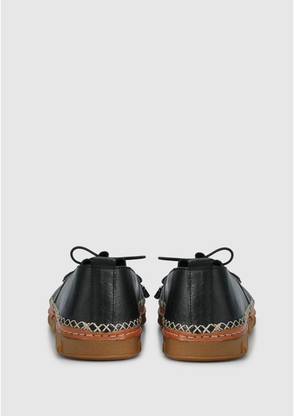 Siyah Deri Kadın Ayakkabı fırsatları