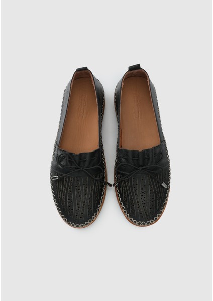 Siyah Deri Kadın Ayakkabı indirimleri