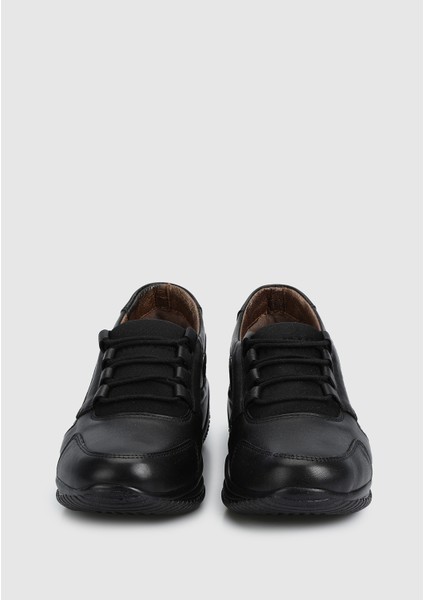 Siyah Deri Kadın Ayakkabı modelleri