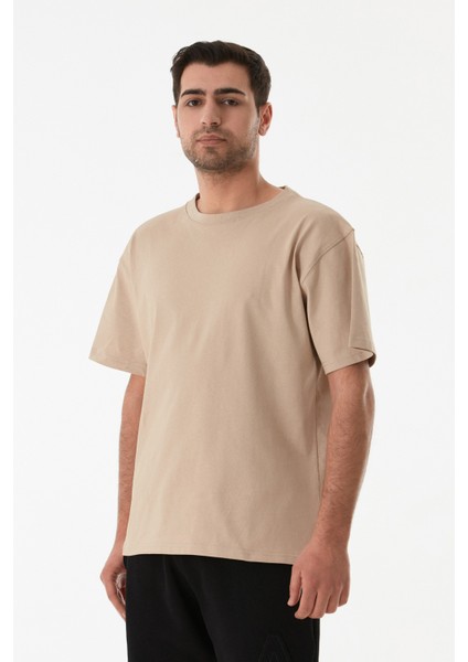 Basic Bisiklet Yaka Oversize Tişört