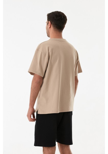 Basic Bisiklet Yaka Oversize Tişört fırsatları