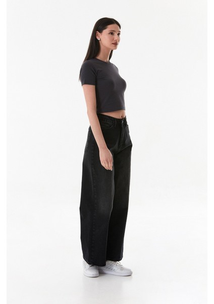 Yüksek Bel Baggy Jean