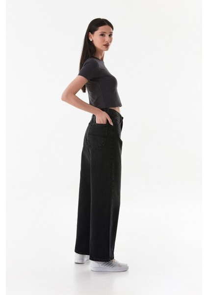 Yüksek Bel Baggy Jean