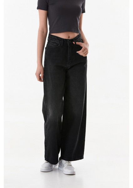 Yüksek Bel Baggy Jean