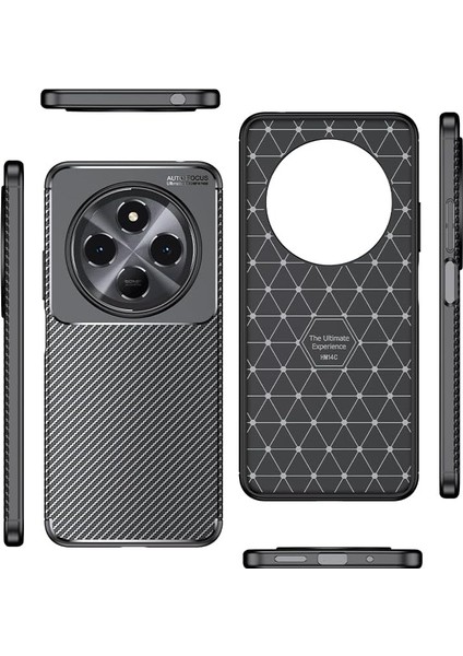 Tecno Spark 30C Uyumlu Kılıf Karbon Görünümlü Kamera Koruyculu Mat Kaymaz Slikon Kapak indirimleri