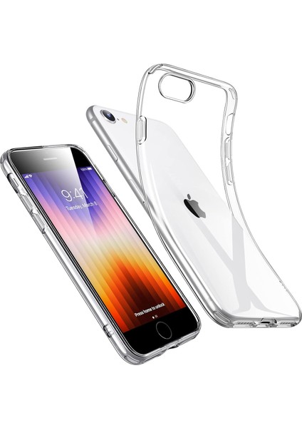 Iphone 16E Uyumlu Kılıf Kamera Korumalı Şeffaf Ultra Ince Yumuşak Süper Slikon Kapak