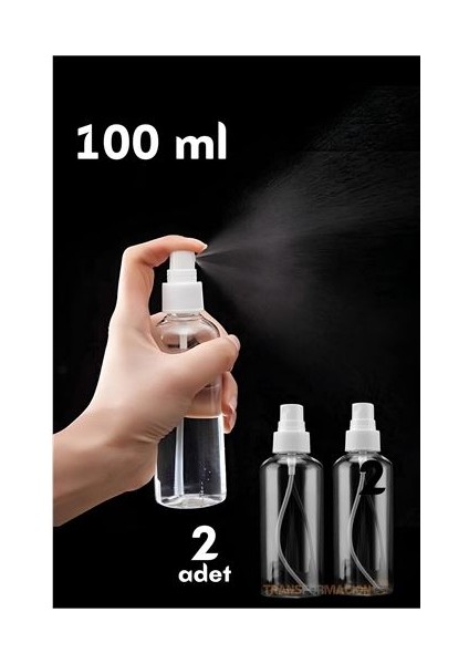 Püskürtücü Boş Sprey Şişe 100 ml 2 Adet