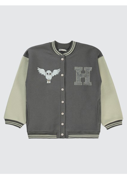 Kız Çocuk Hırka 6-9 Yaş Grafit