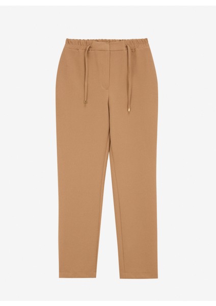 Lastikli Bel Rahat Deve Tüyü Kadın Pantolon FC5SL-PNT0270