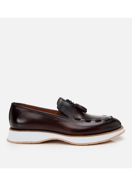 Masters 02AYH305220A480 ERKEK Deri Kahverengi Püskül Detaylı Loafer
