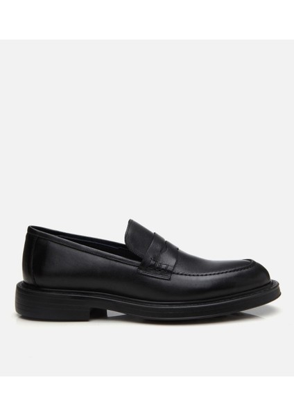 02AYH304700A100 ERKEK Deri Siyah Ultra Hafif Tabanlı Klasik Loafer