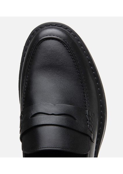 02AYH304700A100 ERKEK Deri Siyah Ultra Hafif Tabanlı Klasik Loafer