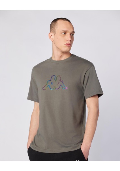 Logo Brian T-Shirt Erkek Gri Regular Fit Tişört fiyatları