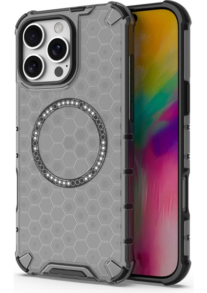 IPhone 12 Pro Max Manyetik Şeffaf Düşmeye Dayanıklı Telefon Kılıfı (Yurt Dışından)