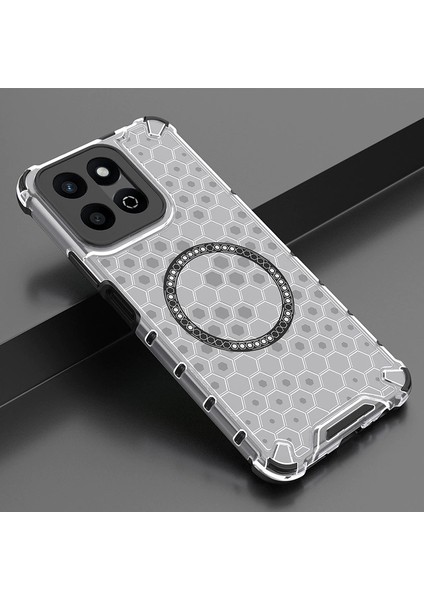 Huawei Honor X7C Manyetik Şeffaf Düşmeye Dayanıklı Telefon Kılıfı (Yurt Dışından)