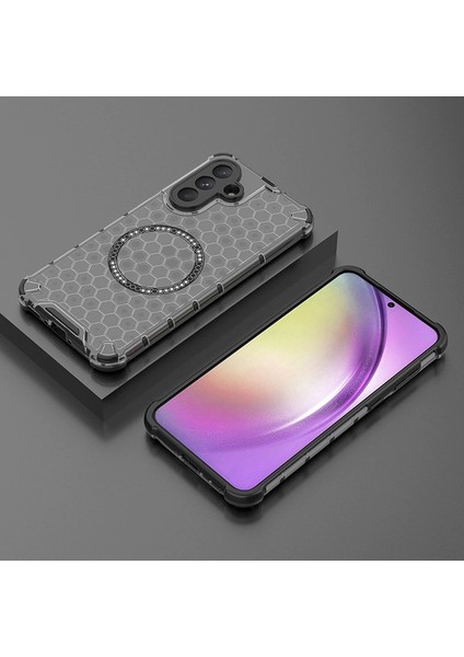 Samsung Galaxy A56 Manyetik Şeffaf Düşmeye Dayanıklı Telefon Kılıfı (Yurt Dışından)