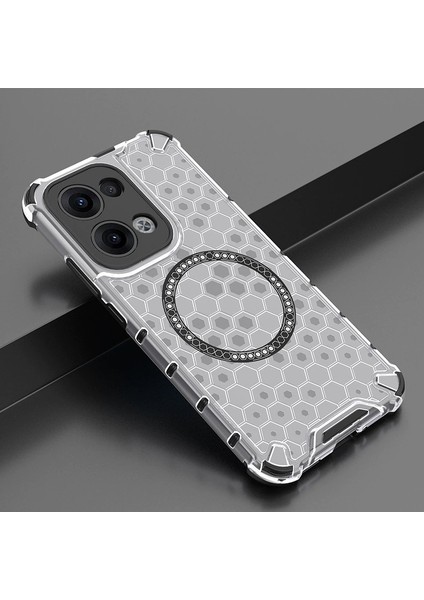 Oppo RENO13 Manyetik Şeffaf Düşmeye Dayanıklı Telefon Kılıfı (Yurt Dışından)