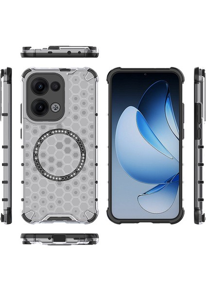 Oppo RENO13 Manyetik Şeffaf Düşmeye Dayanıklı Telefon Kılıfı (Yurt Dışından) modelleri