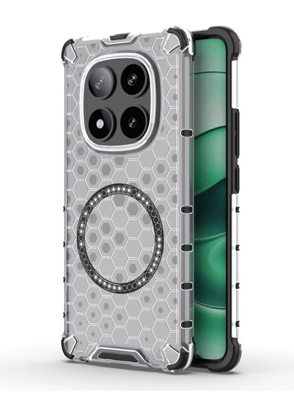 Xiaomi 14 Manyetik Şeffaf Düşmeye Dayanıklı Telefon Kılıfı (Yurt Dışından)