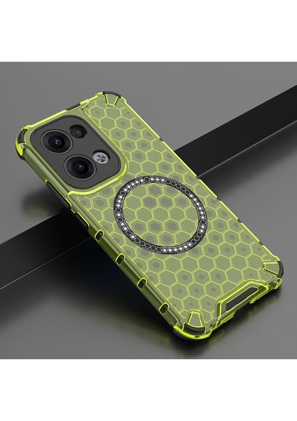 Oppo RENO13 Pro Manyetik Şeffaf Düşmeye Dayanıklı Telefon Kılıfı (Yurt Dışından)