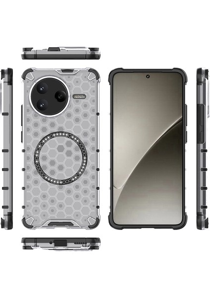 Xiaomi Redmi K80 Manyetik Şeffaf Düşmeye Dayanıklı Telefon Kılıfı (Yurt Dışından) modelleri